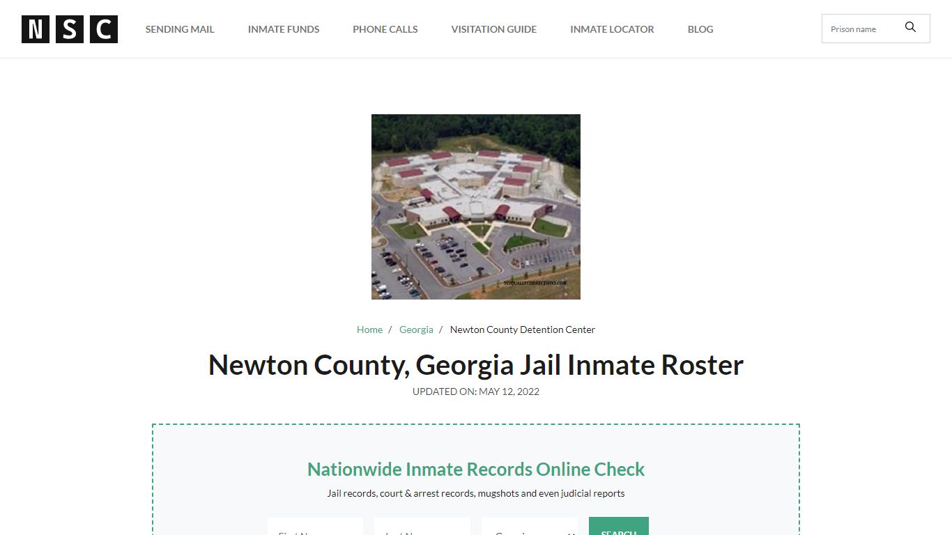 Newton County, Georgia Jail Inmate Roster